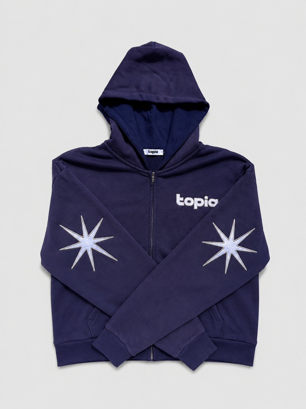 Polaris Zip Hoodie - Washed Navy